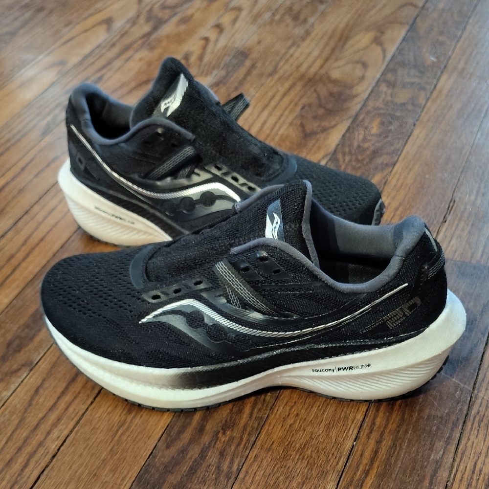 Saucony Black and White Athletic Sneakers